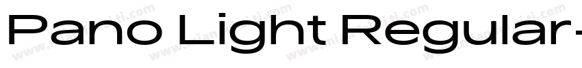 Pano Light Regular字体转换